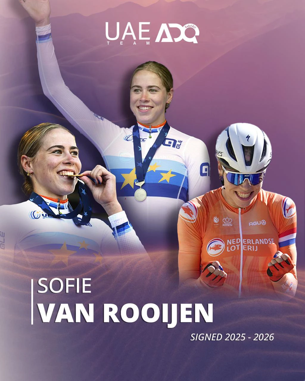 Sofie van Rooijen signs two-year contract with UAE Team ADQ